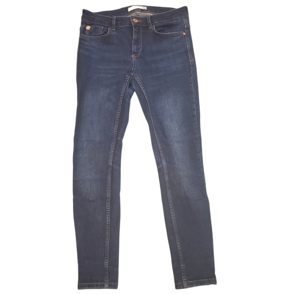 Zara Z1975 Denim Skinny Dark Blue Rinse Jeans